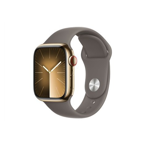 Apple Series 9 (GPS + Cellular) Inteligentny zegarek 4G Stal nierdzewna Glinka 41 mm Odbiornik Apple Pay GPS/GLONASS/Galileo/Bei